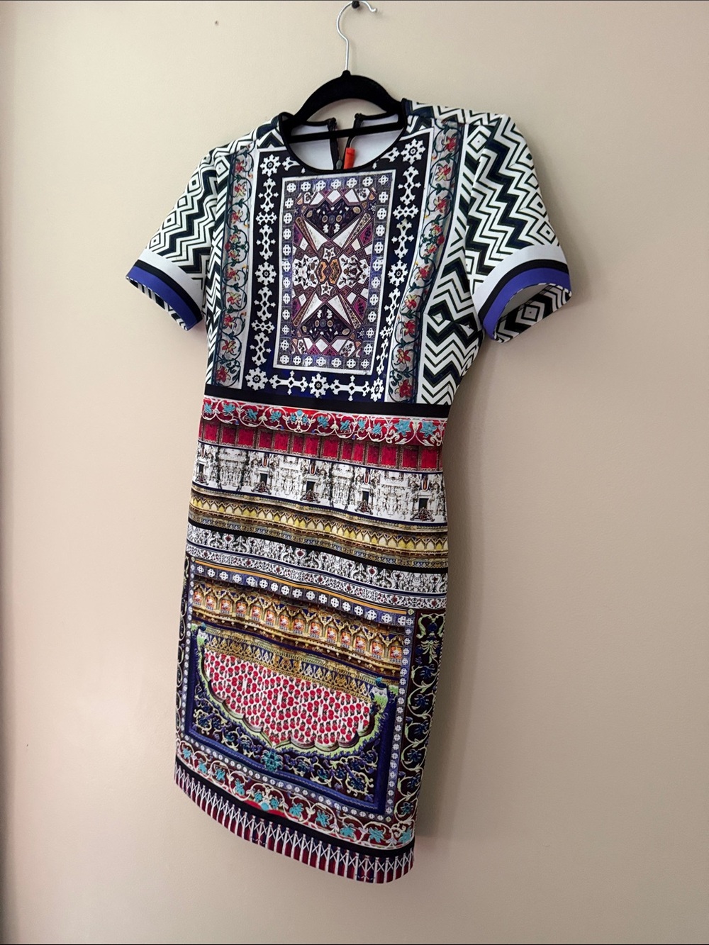 Clover Canyon Multicolor Geometric & Mosaic Print Midi Dress